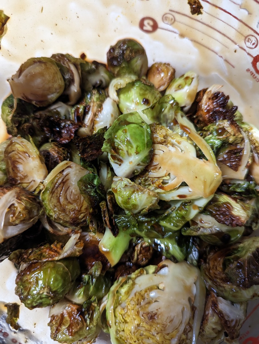 Brussels Sprouts in a GE Oven Air Fryer