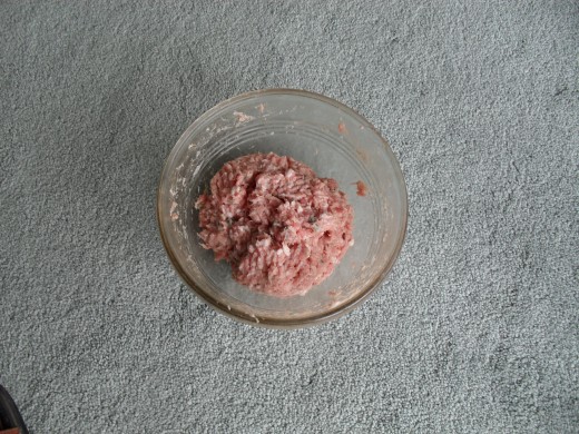 The sausage mix is ready