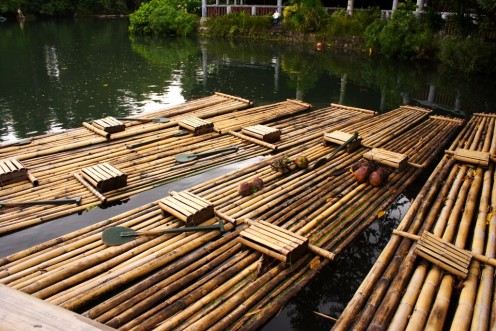 Bamboo rafts