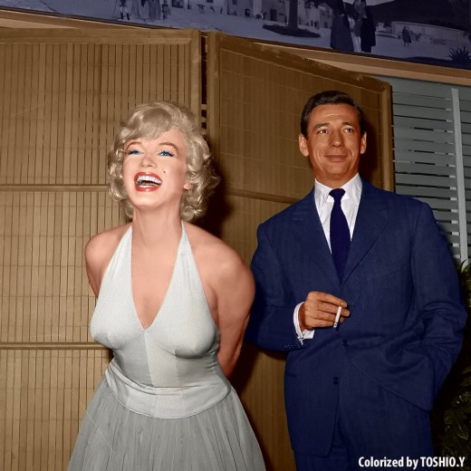 Yves Montand et Marilyn Monroe