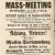 The first flier calling for a rally in the Haymarket on May 4.