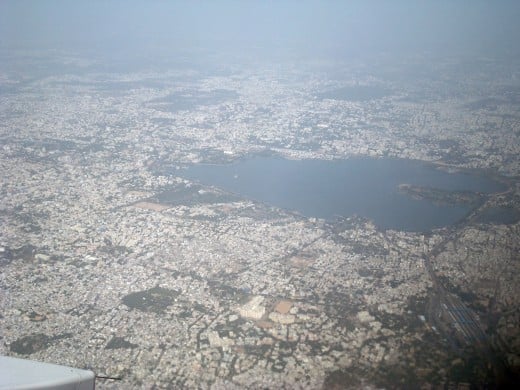 Hussain Sagar Lake at Hyderabad 