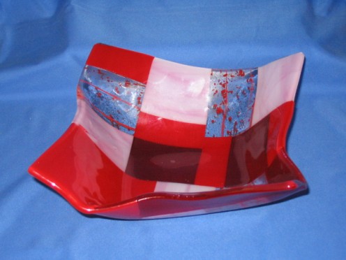 Origami Slumped Glass Bowl