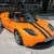 Tesla Roadster Orange Stripe