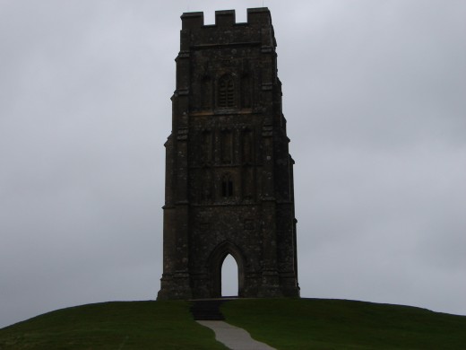 Through the tower on Glastonbury Tor. Into the mists of Avalon.
