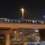 Dubai metro train at night Dubai metro train at night