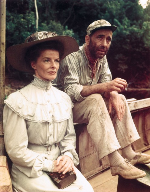Katharine Hepburn and Humphrey Bogart 