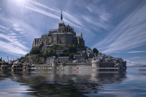 An ancient castle in France
