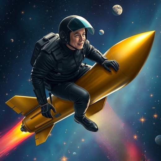 Elon in Outer Space