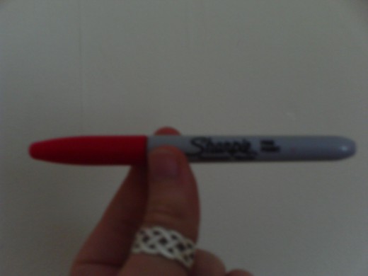 Sharpie Marker Red is nice and bright.