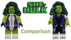 LEGO She-Hulk Minifigure Comparison