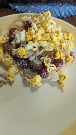 Popcorn Salad - with Other Ingredients Including Bacon