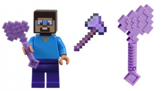 LEGO Minecraft Medium Lavender Axe 