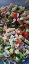 Savory Cilantro & Avocado Toss Pasta Salad