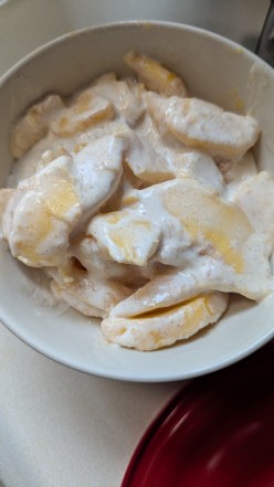 Peaches and Cream - from Freshly Cut Peaches