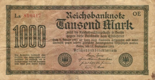 German money (deutschmark) 