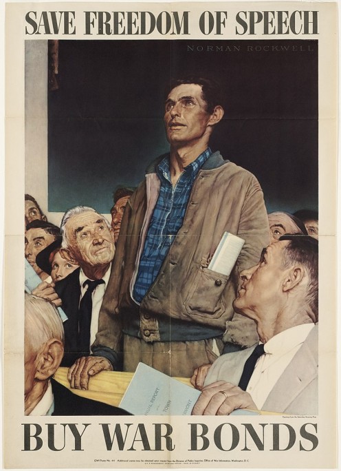 Freedom of Speech by Norman Rockwell