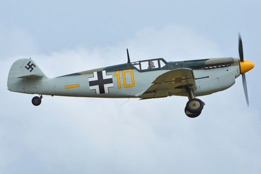 An HA-1112-M1Lm Spanish version of the Bf 109 with a Rolls-Royce Engine