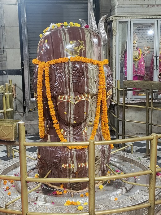 Pashupatinath, a unique "Ashta Mukha Lingam" - a man-made 8-faced Shiva Lingam; Mandsaur, Madhya Pradesh, India