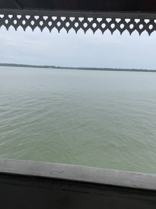 View of Lake from our houseboat
