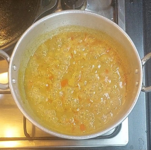 Taste test and add salt if required. Give a mix. Close the lid and cook for 3-4 minutes.