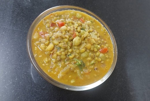 Easy, tasty, healthy and protein rich curry is ready.