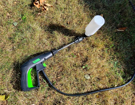 Preparing to use the foam adapter