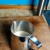 A half-jug of milk before being frothed