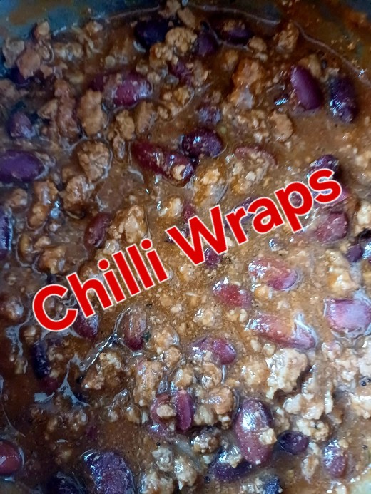 Leftover chilli con carne