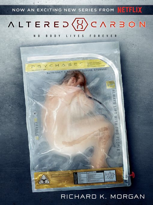 David G. Stevenson's cover to the 2017 Del Rey edition of Richard K. Morgan's Altered Carbon. 