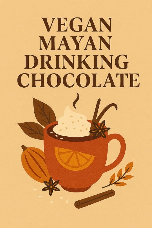 Experience the bold flavor of Vegan Mayan Drinking Chocolate—crafted with ceremonial cacao, warming spices, and plant-based indulgence.