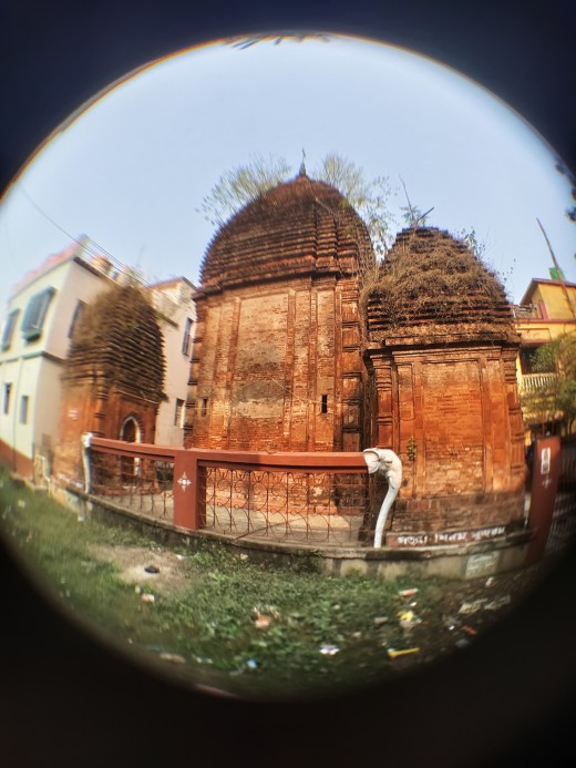 THe Nabaratna Shiva temple of Panchthupi is an example of "Panchayatana" type of temple THe Nabaratna Shiva temple of Panchthupi is an example of "Panchayatana" type of temple