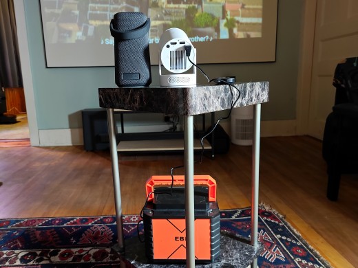 A portable power station can be used in places where AC outlets are not available