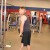 Down with an outward movement to squeeze the triceps Down with an outward movement to squeeze the triceps