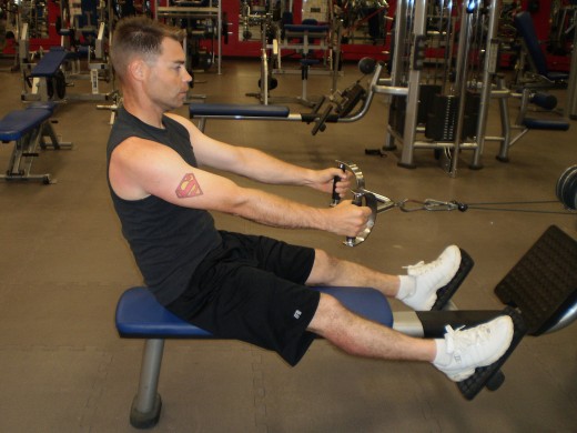 The Seated cable row start position