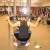 The Seated Lat Pulldown down position The Seated Lat Pulldown down position