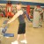 The Straight Arm Pulldown down position The Straight Arm Pulldown down position