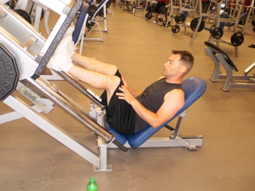 The Leg Press starting position