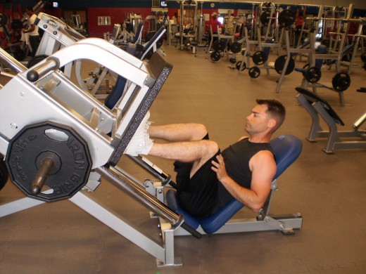 The Leg Press down position