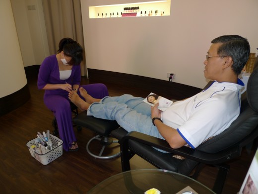 Having a feeling of what Pedicure is all about at Divine Medical Spa