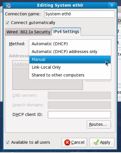 Click the IPv4 tab, then the Add Button.