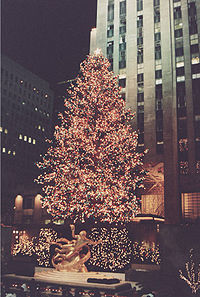 The Rockefeller Center Tree is a New York tradition.