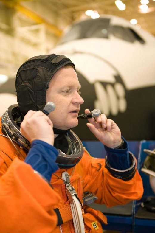 Eric Boe at astronaut training in Houston.