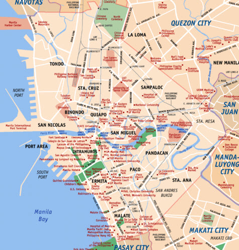 Map of Manila City