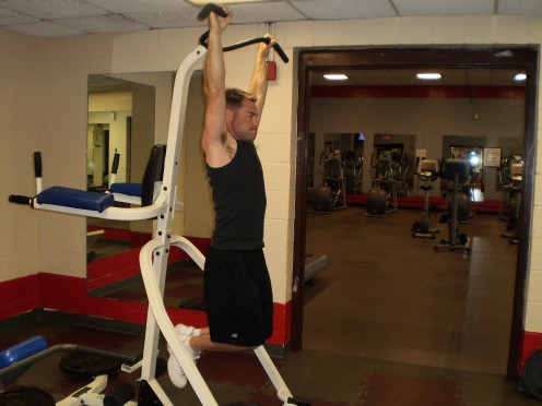 The Hanging Knee Raise start position