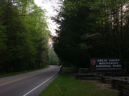 Entrance To The Great Smoky Mountains National Park From Gatlinburg