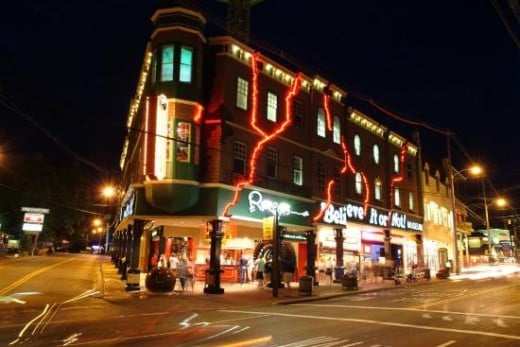 Ripley's Believe It Or Not At Night In Downtown Gatlinburg.