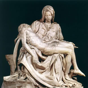 Michelangelo's Pieta also in the Vatican