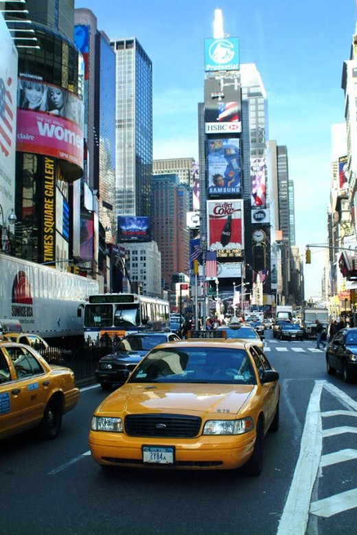 New York City! Look at all that traffic!