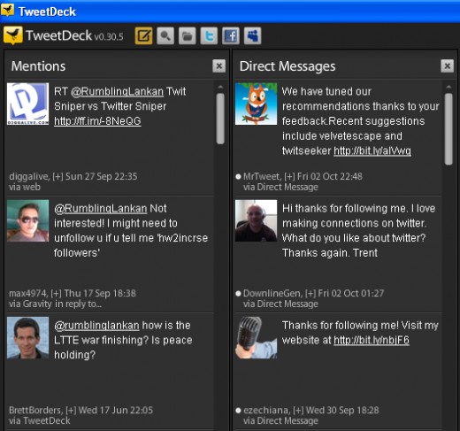 TweetDeck a windows Twitter client